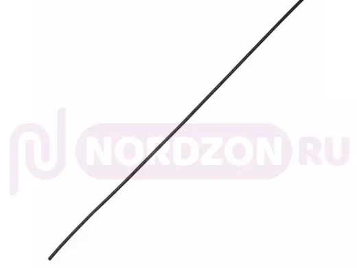 Клеевая 6.0 / 1,5мм (4:1) 1м термоусадка  черная  REXANT