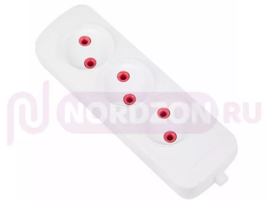 Колодка удлинителя 3 гнезда без заземления Эконом