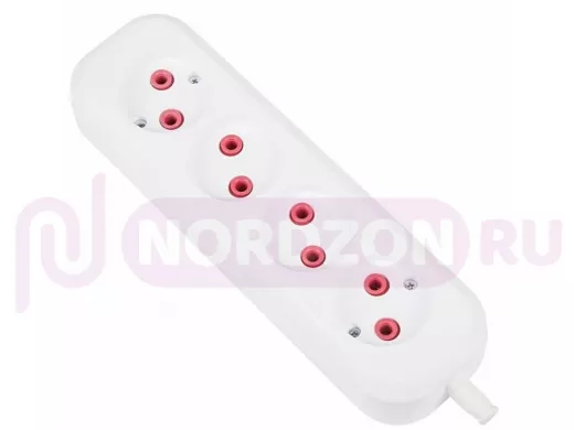 Колодка удлинителя 4 гнезда без заземления Эконом