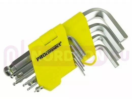 Набор шестигранников 9 предметов 1,5-10 мм с шаром HEX