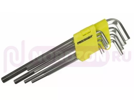 Набор шестигранников 9 предметов 1,5-10 мм экстра-длинные HEX