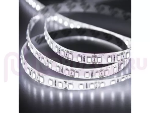 LED лента силикон, 10мм,  IP65, SMD 2835, 120 LED/m, 12V, белая, бухта 100м, яркая, цена за метр