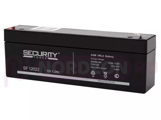 Аккумулятор  2,2 А/ч 12 В