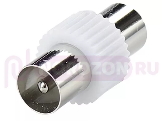 Переходник ТВ-штекер / ТВ-штекер   пластиковый