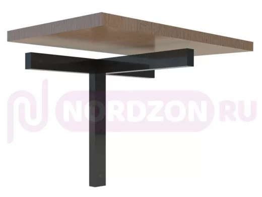 "KREPPELINO-10B" кронштейн для крепления столешни к стене, вылет 0,45м, высота 350мм,профиль 40х25мм