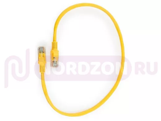 Патч-корд Cablexpert PP10-0.25M/Y кат.5e, 0.25 м, литой, медный UTP,многожильный (желтый) PP10-0.25M