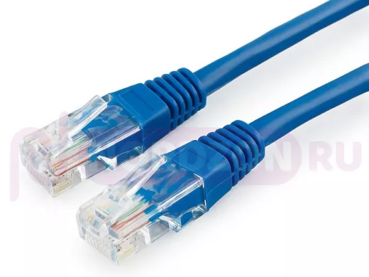 Патч-корд Cablexpert PP10-0.5M/B кат.5e, 0.5м, медный UTP литой, многожильный (синий) PP10-0.5M/B