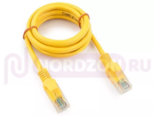 Патч-корд Cablexpert PP10-1M/Y кат.5e, 1м, медный UTP литой, многожильный (жёлтый) PP10-1M/Y