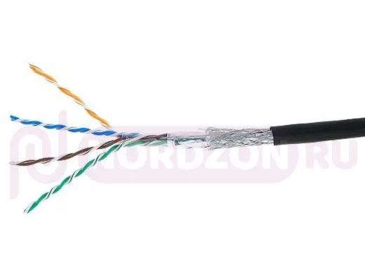 Кабель Cablexpert, SFTP5e, 4 пары, 0.51 мм, медь, однож., экран, оплётка, 305 м, для внешней проклад