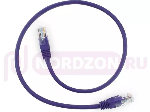 Патч-корд Cablexpert PP12-0.25M/V кат.5e, 0.25м, UTP, литой, многожильный (фиолетовый) PP12-0.25M/V