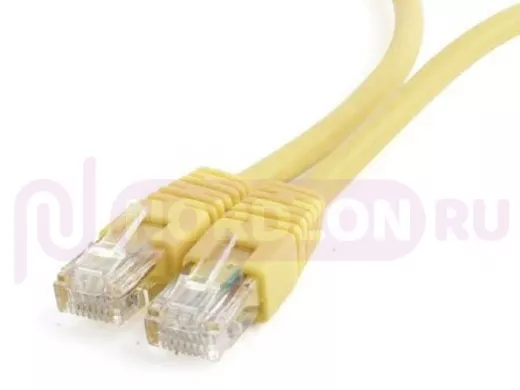 Патч-корд Cablexpert PP6U-0.5M/Y кат.6, 0.5м, UTP литой, многожильный (жёлтый) PP6U-0.5M/Y