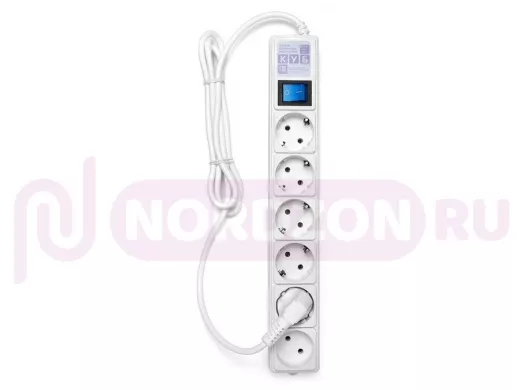 Сетевой фильтр PC 1,9м 6р, бел. 16А/3,5кВт SPG(5+1)-16B-1,9М