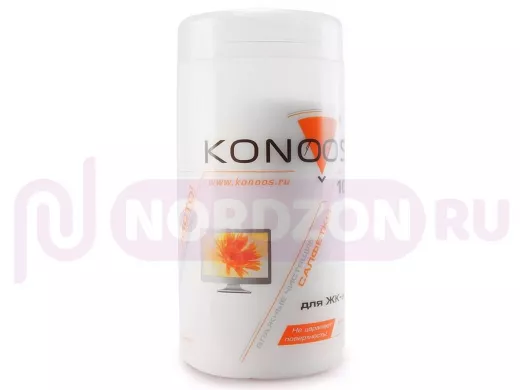 Салфетки KBF-100  для ЖК-экранов в банке, 100 шт. KBF-100