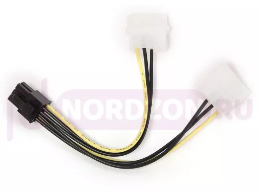 Разветвитель питания Cablexpert CC-PSU-6, 2хMolex->PCI-Express 6pin, для подключения в/к PCI-Е (6pin