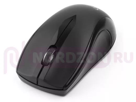 Мышь беспроводная Gembird MUSW-320, 2.4ГГц, черный, 2 кнопоки+колесо-кнопка, 1000 DPI, батарейки в к