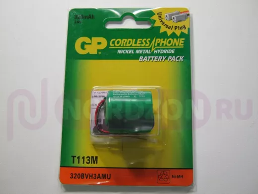 Аккумуляторы  GP T-113M (320mA 3.6V) Ni-Mh