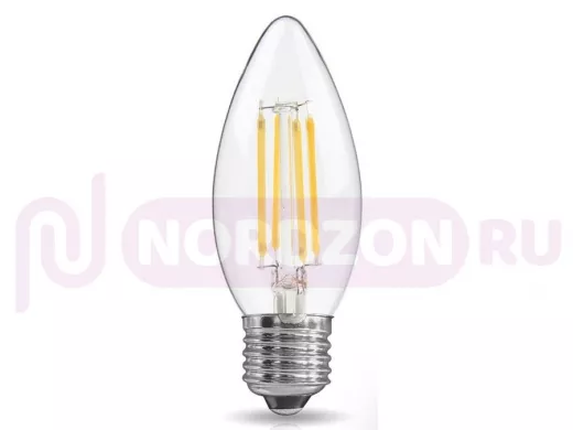 Светодиодная лампа  REV FILAMENT свеча C37 E27 7W, 2700K, DECO Premium теплый свет