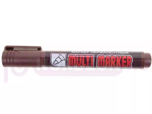 Маркер перманентный Crown Multi Marker 3 мм, коричневый, пулевидный