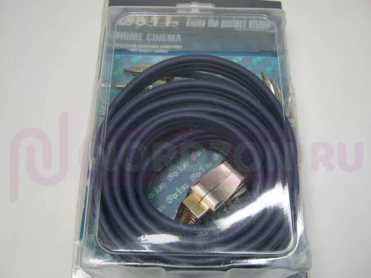 Шнур СКАРТ / 6тюльпанов  2м , плоский, контакты покрытые золотом BW3009 (шт.)