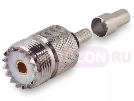 Разъем UHF U-211F PL259(female, мама) на кабель RG58, LMR195 обжимной