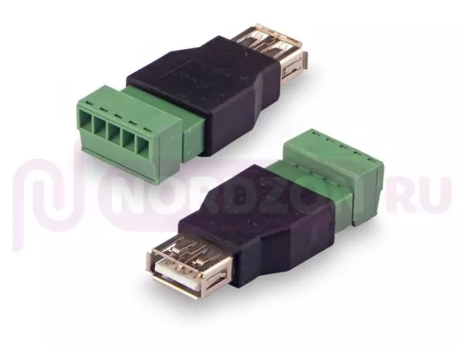 Переходник USB(female) - клеммная колодка винтовая