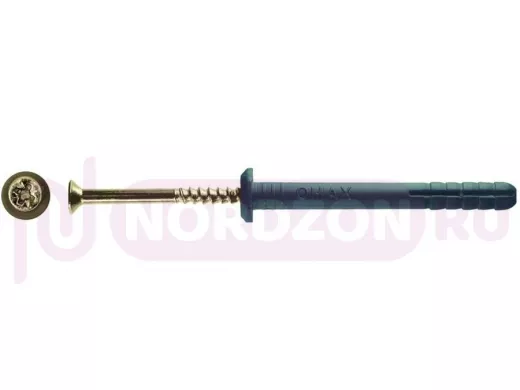 Дюбель с шурупом 6х40 Грибовидный борт "Омах" (175 шт) авт.фасовка  в упаковке 175шт, вес 1шт г, цен