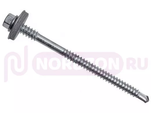 Саморез для сэндвич-панелей оцинкованный, с шайбой EPDM 6,3/5,5х185 (450 шт)  в упаковке 450шт, вес