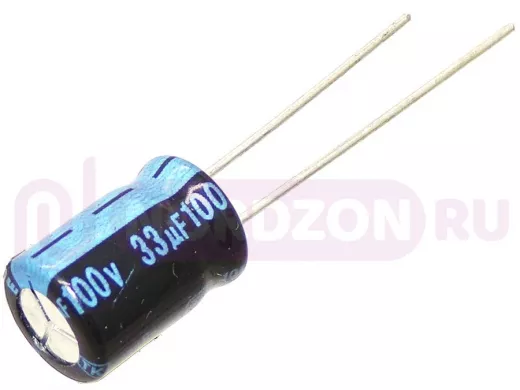 Конденсатор электролитический    33mf x 100V  Jamicon   8*11  TK