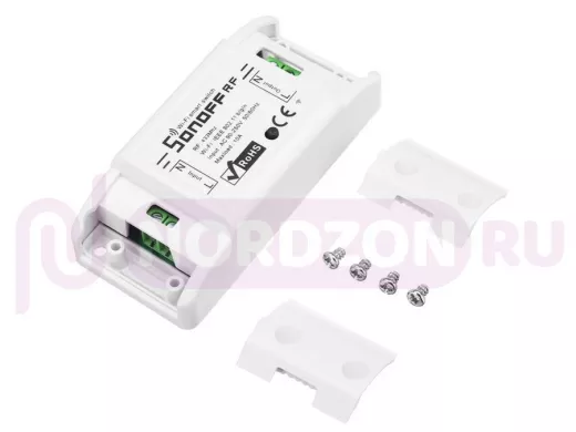 Wi-Fi реле Sоnоff RF, 1 канал 220В 10А, 433мГц, управление с телефона, голосом, с пульта, автовыключ