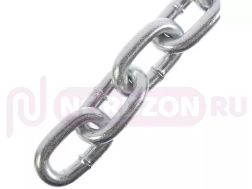 Цепь короткозвенная, сварная, цинк DIN 766 6 мм (30 метров) цена за 1 метр