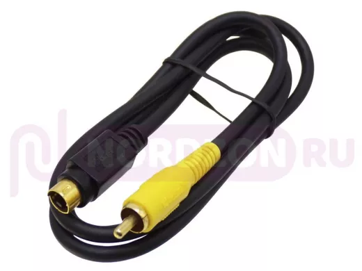 BW1118 Видеокабель RCA GOLD вилка / S-VHS GOLD вилка , 1,0 м 4pin