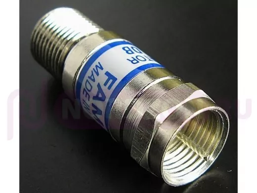 P02-03(F135-3) FAM-3   F-штекер / F-гнездо аттенюатор 3 дБ