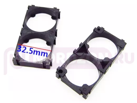 Кронштейн-ячейка 2-х местная под аккумуляторы 32650 для изготовления батарей