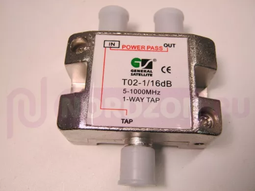 Ответвитель на 1 вых. 16db T02-1/16  40-2150 MГц спутниковый