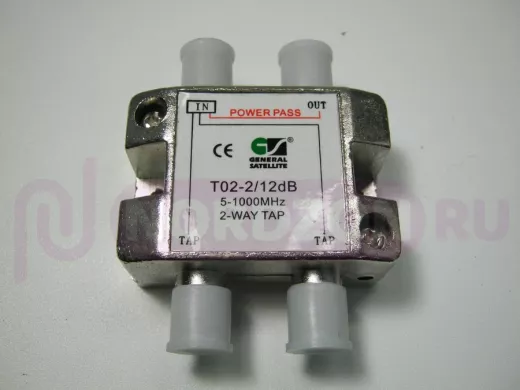 Ответвитель на 2 вых. 12db T02-2/12  40-2150 MГц спутниковые