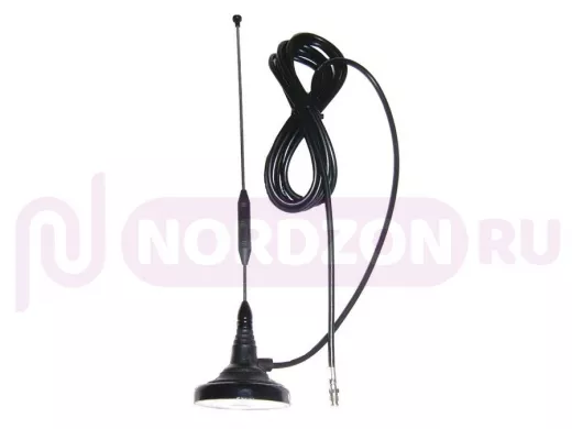Антенна GSM-900  автомобильная магнитная "GSM-1"  хромированный вибратор, кабель 3,6м; разъём FME