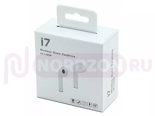 Bluetooth наушники с микрофоном (гарнитура)  TWS i7 V4.1+EDR  Bluetooth (1 правый), белые