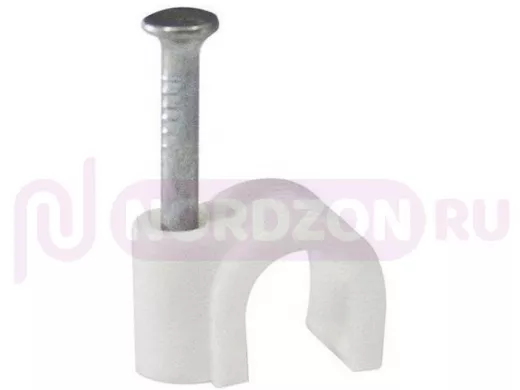 Скоба 3мм (50шт) тип А электроустановочная для круглого кабеля 