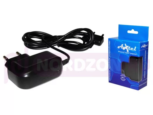 Сетевое зарядное устройство для  SAMSUNG G600/D880, Axtel, в коробке, чёрное