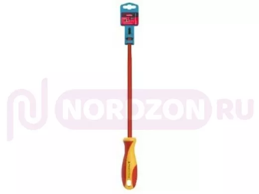 Отвертка диэлектрическая крестовая PH2x175, до 1000В, VDE, прорез.ручка, серт. испыт.