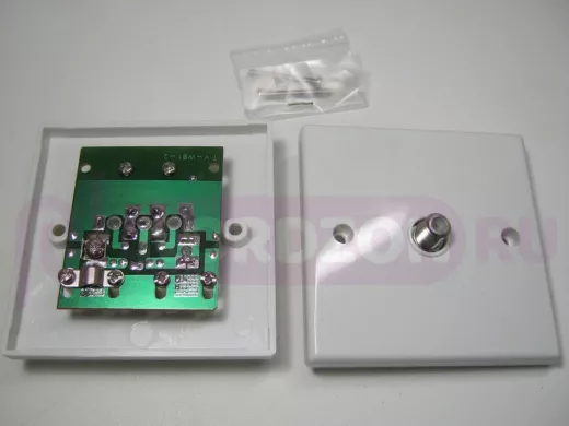 Розетка врезная 1 выход SAT (F-гнездо) (2133S  TV-WB1-2)