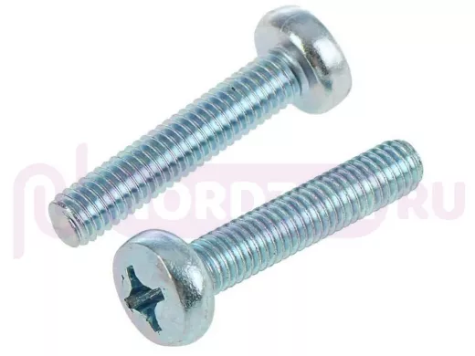Винт оцинк. с полукруглой головой 6х 70 DIN 7985  1000шт 