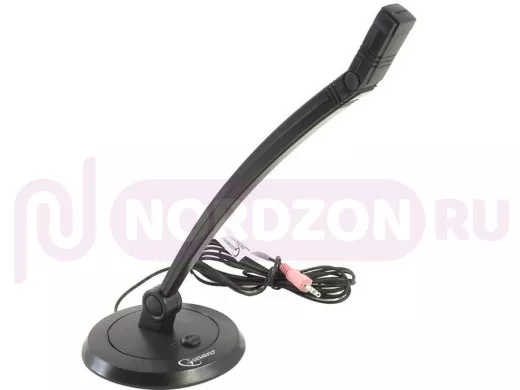 Микрофон Maxxtro M04-BLACK черный,рег.громк.,на ножке