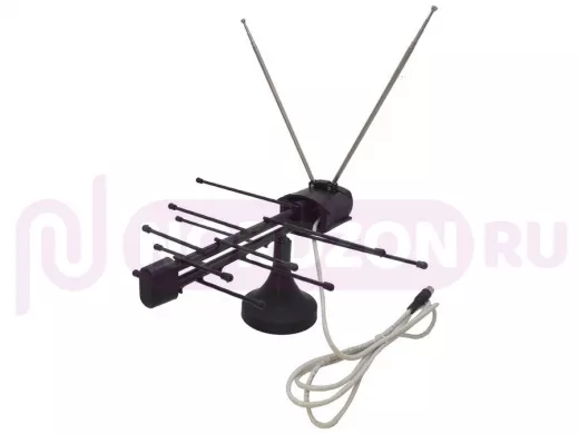 "СОЮЗ-УНИВЕРСАЛ"  антенна  цифровая телевизионная DVB-T2 , МВ/ДМВ, цвет: чёрный