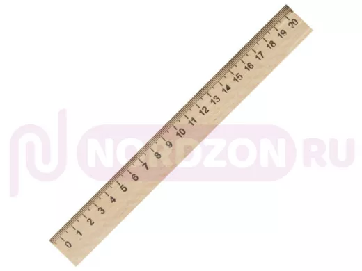 Линейка деревянная 20 см, "BR-75810"