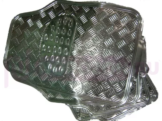 Коврики металик хром 163 (4 шт.) (271-279)
