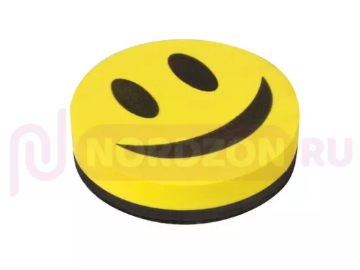 Стиратель магнитный для магнитно-маркерной доски, круглый, диаметр 90 мм, 