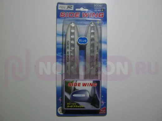 Накладки декоративные универсальные 40 A (YI-40A) с подсветкой синей   00560