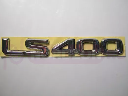 Эмблемма пластик в п/э надпись LS400 хром 16,5x2,4 см 01416   01416