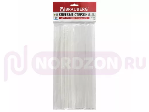 Клеевые стержни, диаметр 11,0мм, длина 300мм, прозрачные,КОМПЛЕКТ 16 штук (0,5 КГ) 